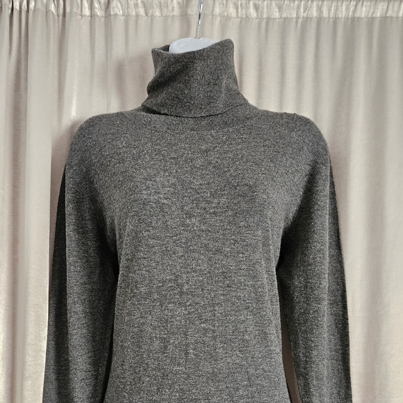 NWT Autumn Cashmere gray turtleneck tunic sweater dress Womens XLarge - Picture 6 of 6